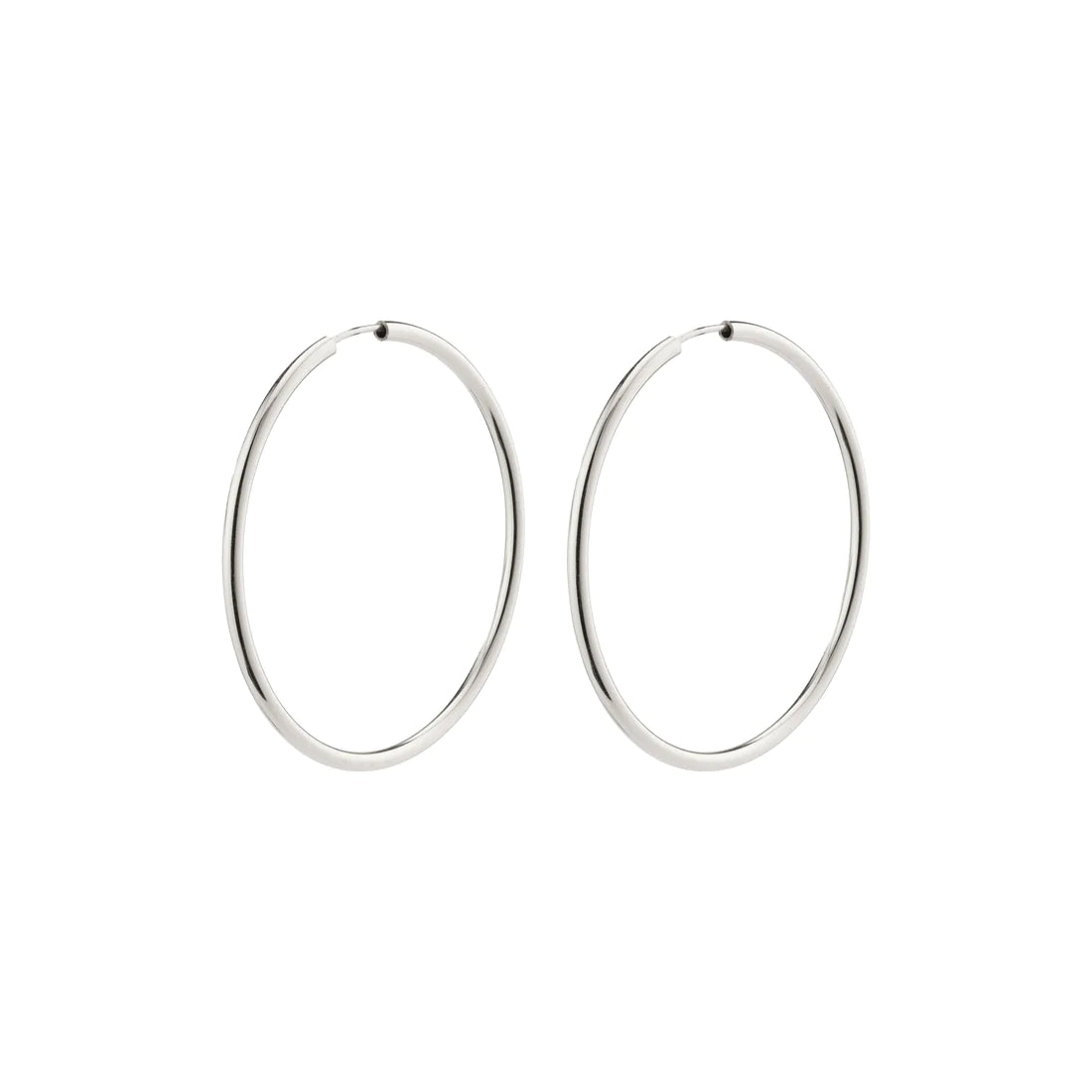 PILGRIM APRIL RECYCLED SMALL-SIZE HOOP EARRINGS SILVER
