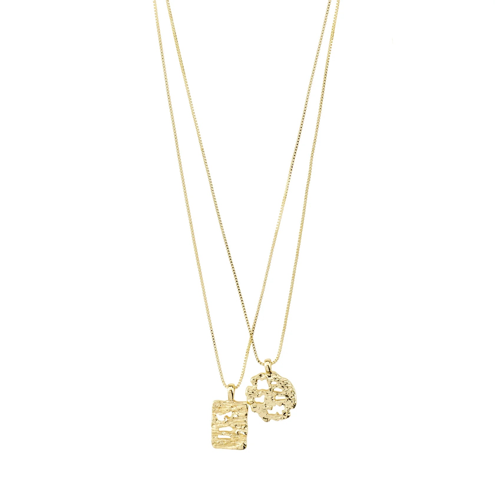 PILGRIM BRENDA 2 IN 1 NECKLACE SET GOLD PLATED
