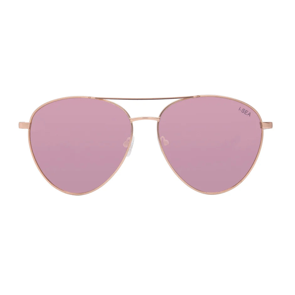 I SEA CHARLIE SUNGLASSES IN GOLD/ROSE GOLD POLARIZED