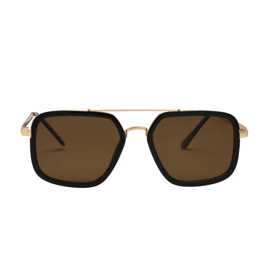 I SEA CRUZ SUNGLASSES IN BLK/BROWN POLARIZED
