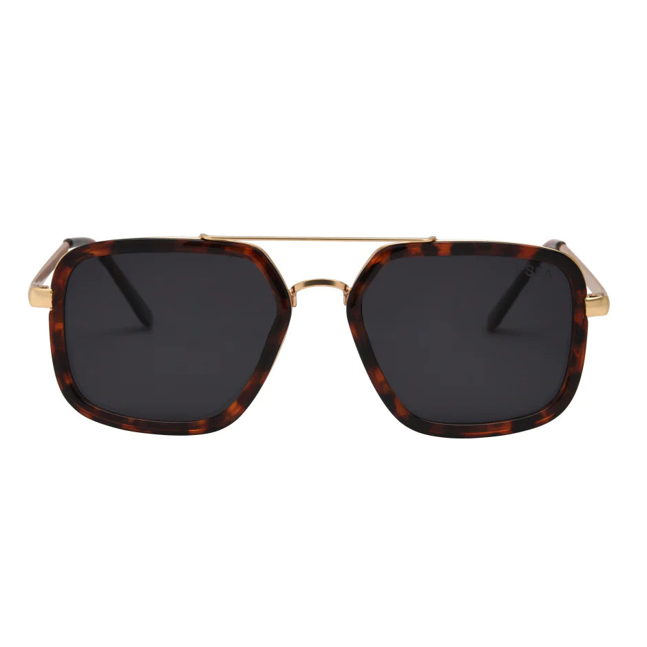 I SEA CRUZ SUNGLASSES IN TORT/SMOKE POLARIZED