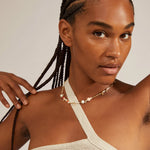 Load image into Gallery viewer, PILGRIM CARE CRYSTAL AND FRESHWATERPEARL NECKLACE GOLD
