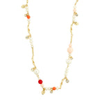 Load image into Gallery viewer, PILGRIM CARE CRYSTAL AND FRESHWATERPEARL NECKLACE GOLD
