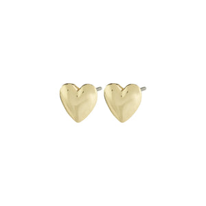 PILGRIM SOPHIA HEART EARRINGS GOLD PLATED