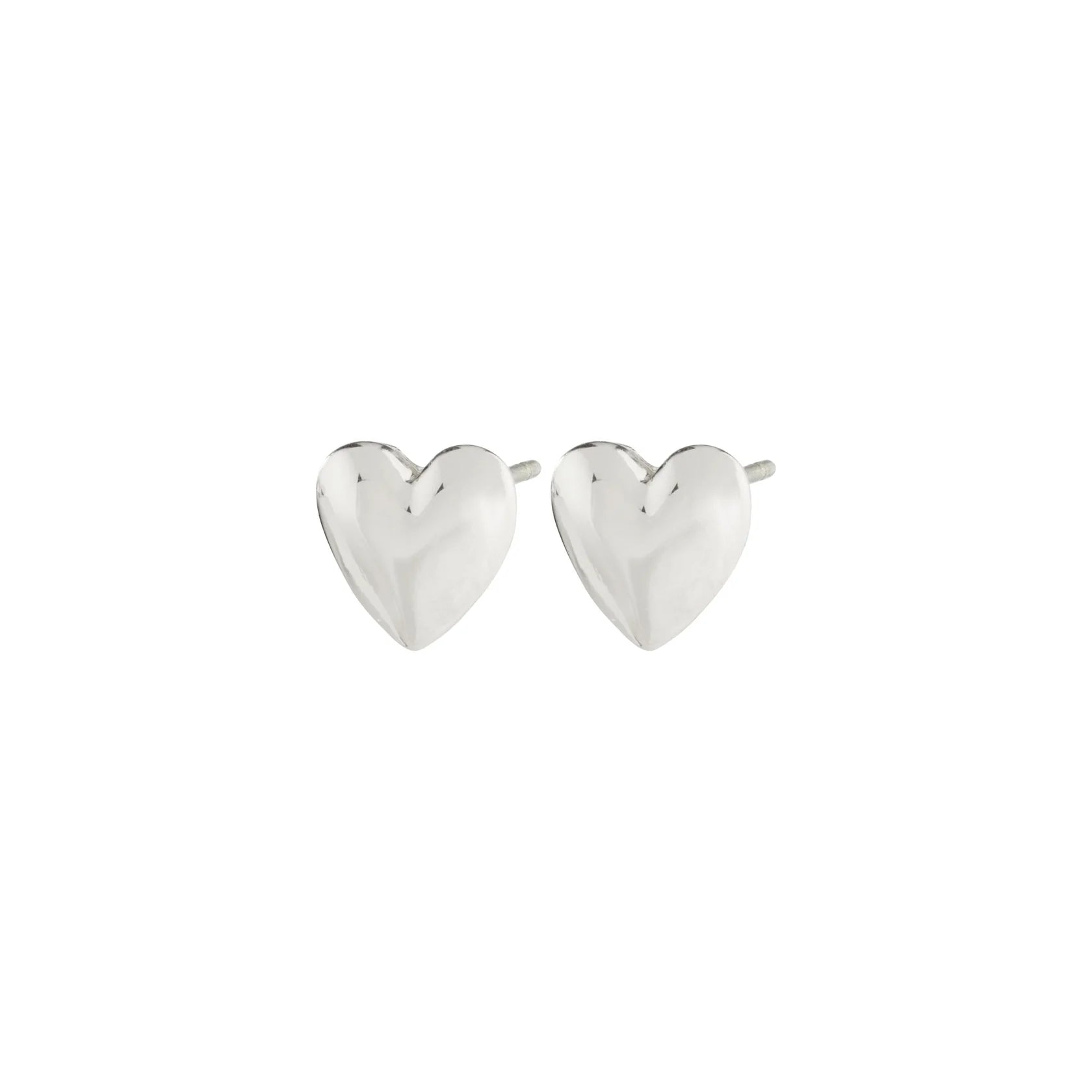 PILGRIM SOPHIA HEART EARRINGS SILVER PLATED