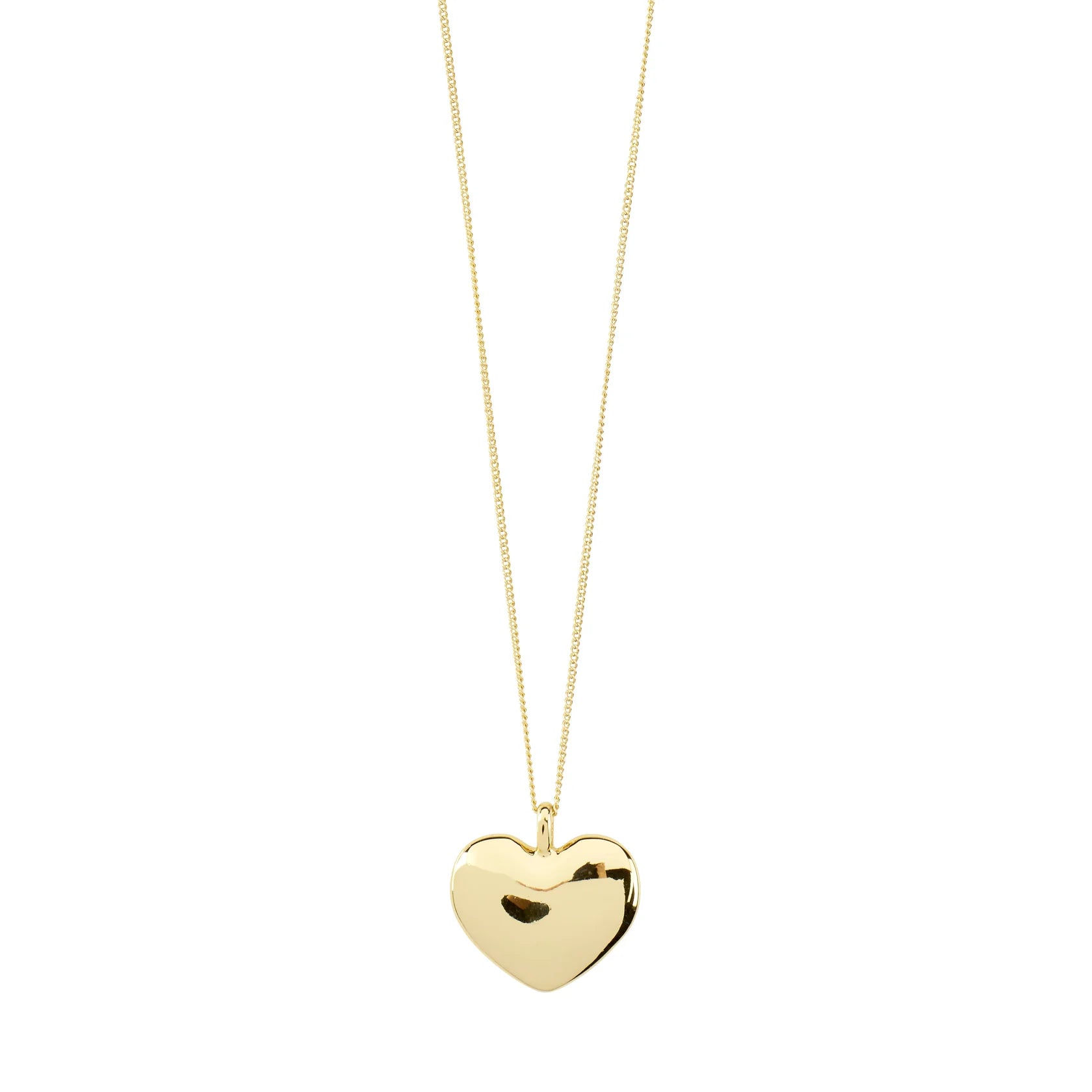 PILGRIM SOPHIA HEART PENDANT NECKLACE GOLD PLATED