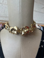 Load image into Gallery viewer, PILGRIM PULSE STATEMENT NECKLACE GOLD
