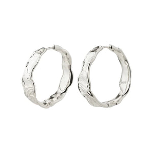 PILGRIM JULITA HOOP EARRINGS SILVER PLATED