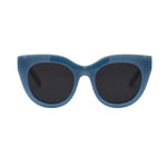 Load image into Gallery viewer, I SEA LANA SUNGLASSES IN SEA BLUE/SMOKE POLARIZED
