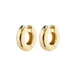 Load image into Gallery viewer, PILGRIM LEARN RECYCLED CHUNKY HOOP EARRINGS GOLD
