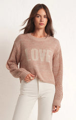 Load image into Gallery viewer, Z SUPPLY LOVE INTARSIA SWEATER
