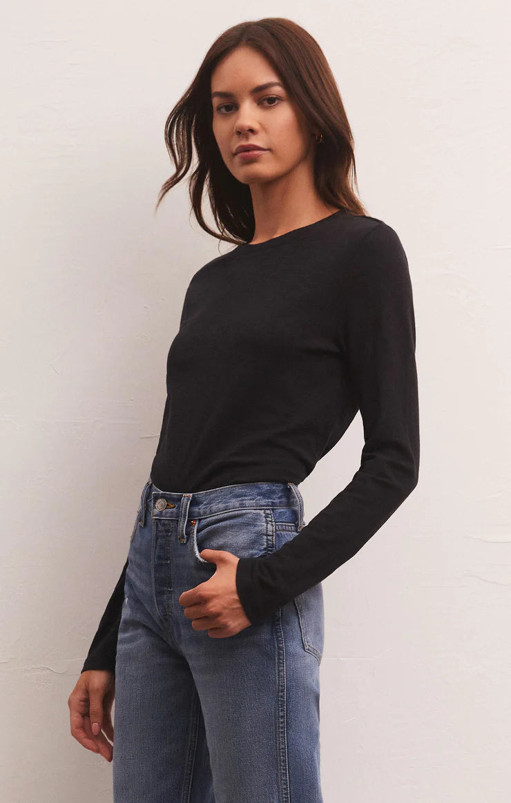 Z SUPPLY MODERN SLUB LS BLACK