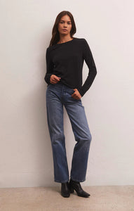 Z SUPPLY MODERN SLUB LS BLACK