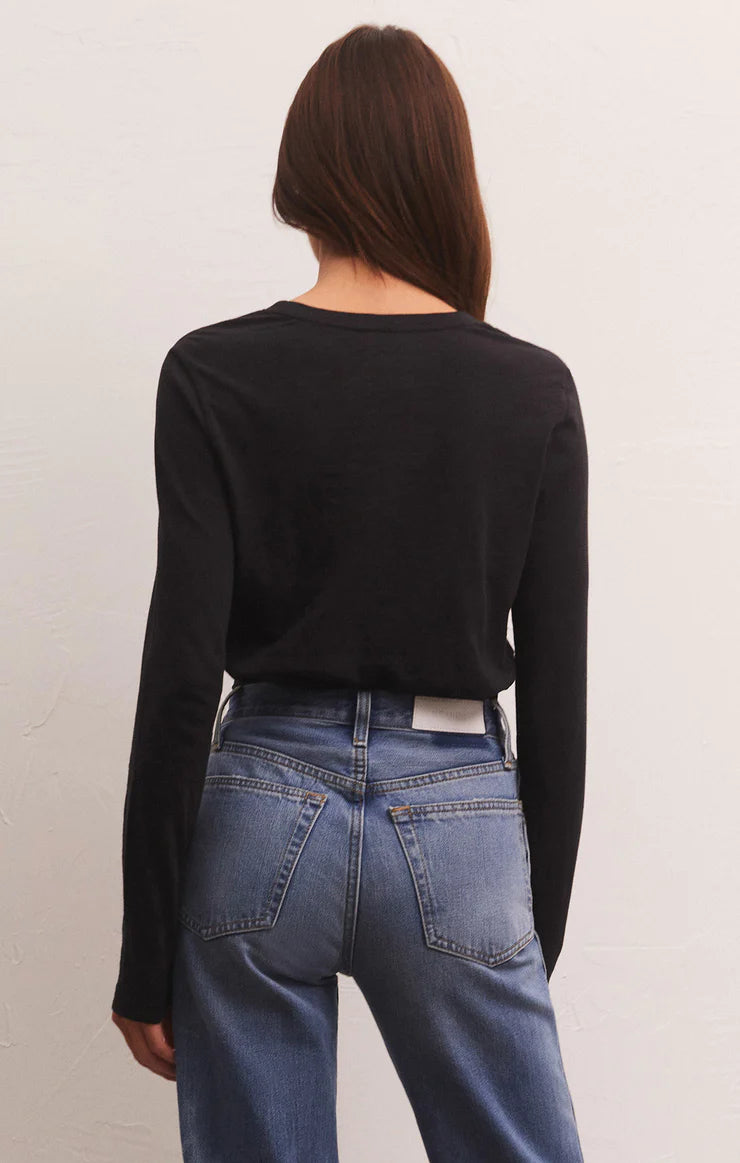 Z SUPPLY MODERN SLUB LS BLACK