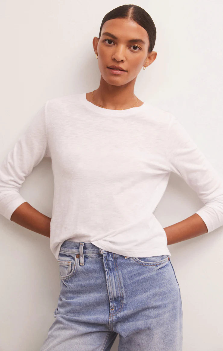 Z SUPPLY MODERN SLUB LS WHITE