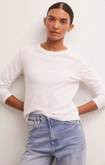Load image into Gallery viewer, Z SUPPLY MODERN SLUB LS WHITE
