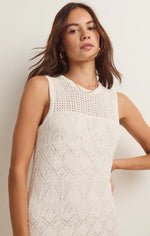 Load image into Gallery viewer, Z SUPPLY MALLORCA MIDI DRESS WHITE
