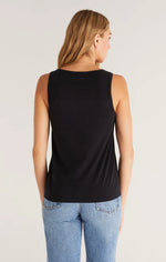 Load image into Gallery viewer, Z SUPPLY PIA SOFT V-NECK TANK BLK

