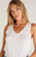 Load image into Gallery viewer, Z SUPPLY PIA SOFT V-NECK TANK WHITE
