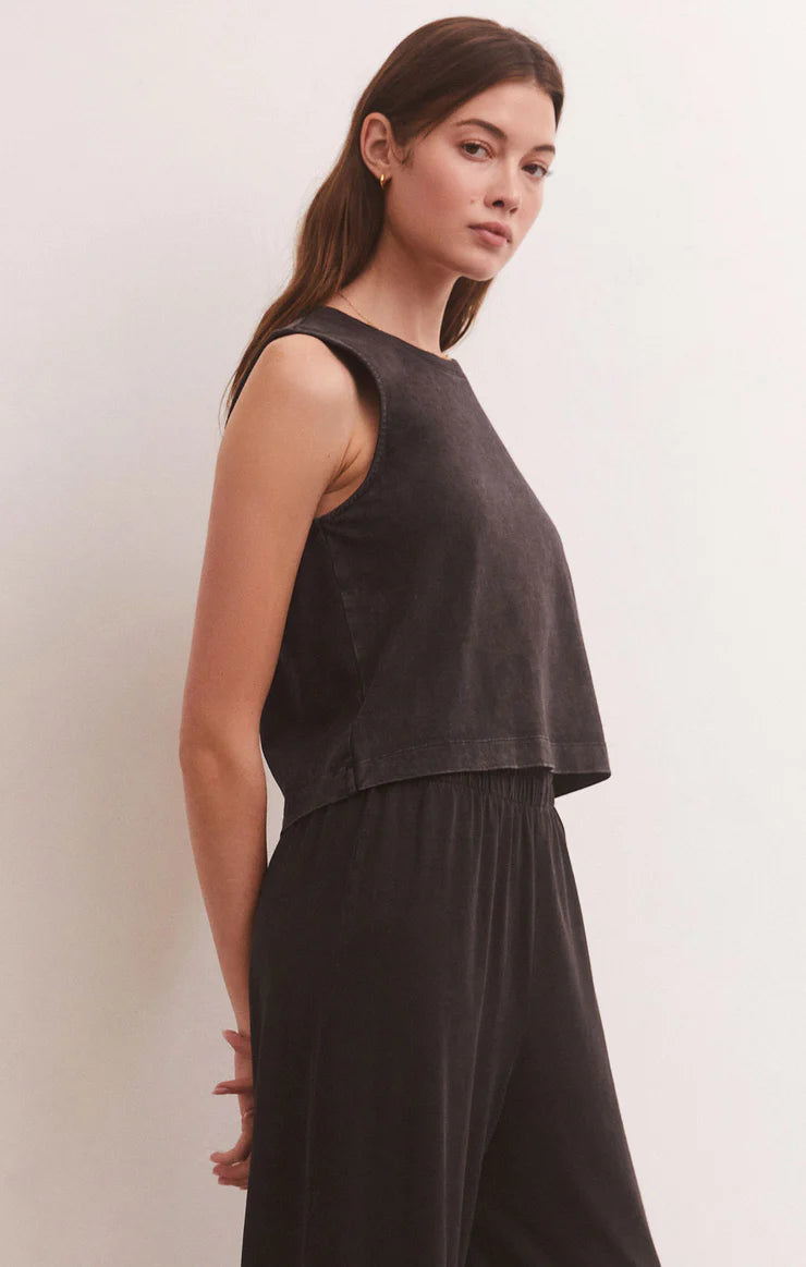 Z SUPPLY SLOANE JERSEY TANK BLK