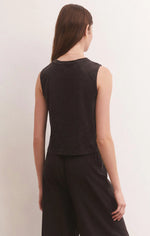 Load image into Gallery viewer, Z SUPPLY SLOANE JERSEY TANK BLK
