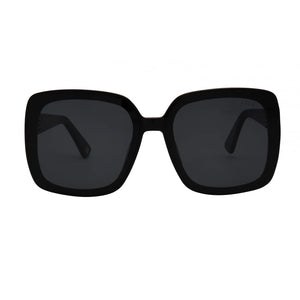 I SEA STELLA SUNGLASSES IN BLACK/SMOKE POLARIZED