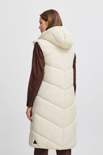 Load image into Gallery viewer, B YOUNG LONG PUFFER VEST BIRCH
