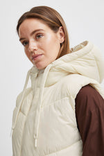 Load image into Gallery viewer, B YOUNG LONG PUFFER VEST BIRCH
