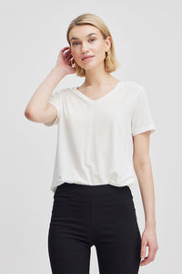 B YOUNG BYREXIMA VNECK WHT