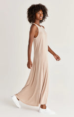 Load image into Gallery viewer, VARLEY TRIBLEND MAXI DRESS IN FRAPPE

