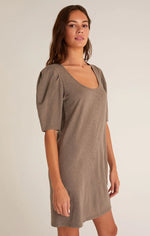 Load image into Gallery viewer, SERENITY MINI DRESS MOSS GREY
