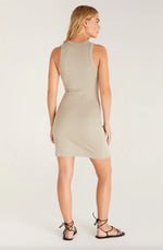Load image into Gallery viewer, CAROLINA RIB DRESS GARDEN FOG
