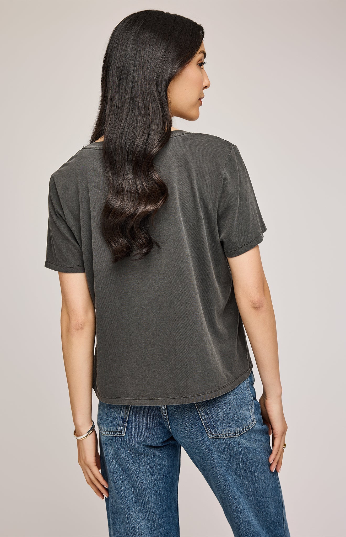 GENTLE FAWN LUCY COTTON T-SHIRT BLK