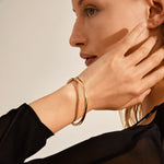 Load image into Gallery viewer, PILGRIM SOPHIA BANGLE BRACELET GOLD PLATED
