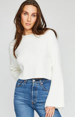 Load image into Gallery viewer, Cosette Pullover Sweater White
