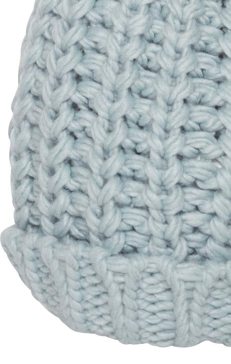 ICHI CHUNKY KNIT TOQUE IN BLUE