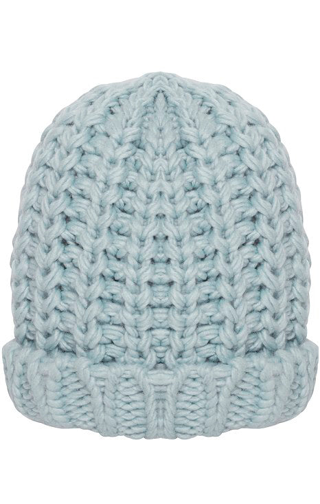 ICHI CHUNKY KNIT TOQUE IN BLUE