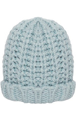 Load image into Gallery viewer, ICHI CHUNKY KNIT TOQUE IN BLUE
