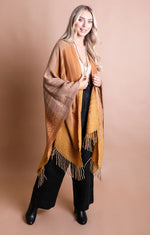 Load image into Gallery viewer, COLOUR BLEND PONCHO SHAWL
