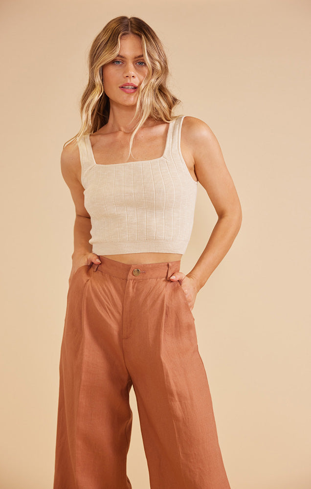 MINKPINK PAIGE KNIT CROP TOP