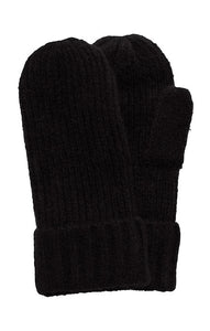 ICHI IVO MITTENS IN BLACK