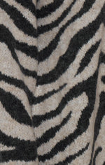 Load image into Gallery viewer, ICHI ZEBRA PRINT CARDIGAN
