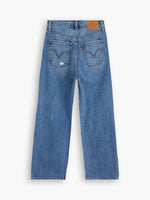 Load image into Gallery viewer, LEVI&#39;S RIBCAGE STRAIGHT ANKLE DENIM IN DESTRUCTED MEDIUM INDIGO
