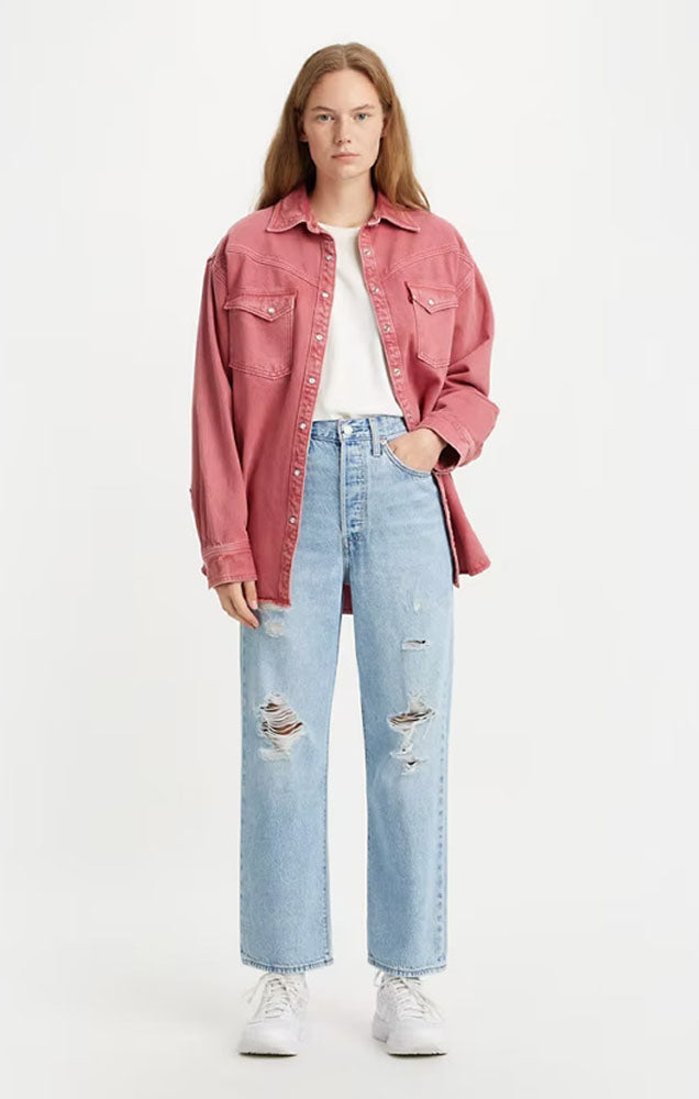 LEVI'S RIBCAGE STRAIGHT ANKLE DENIM IN HANG UP