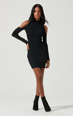 Load image into Gallery viewer, ASTR THE LABEL KADE SHOULDER CUTOUT MINI DRESS
