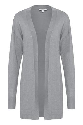 B. YOUNG PIMBAH LONG CARDIGAN IN MID GREY