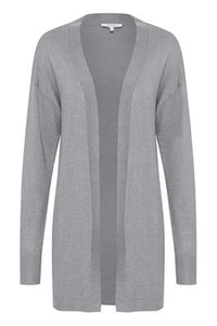 B. YOUNG PIMBAH LONG CARDIGAN IN MID GREY