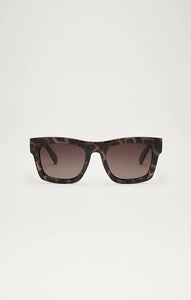 Z SUPPLY LAY LOW SUNGLASSES IN WHITE LEOPARD