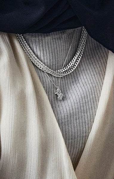 PILGRIM AUTHENTICITY NECKLACE IN SILVER