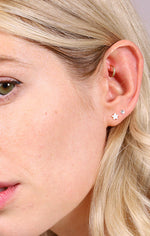 Load image into Gallery viewer, PILGRIM AVA EARRINGS IN SILVER
